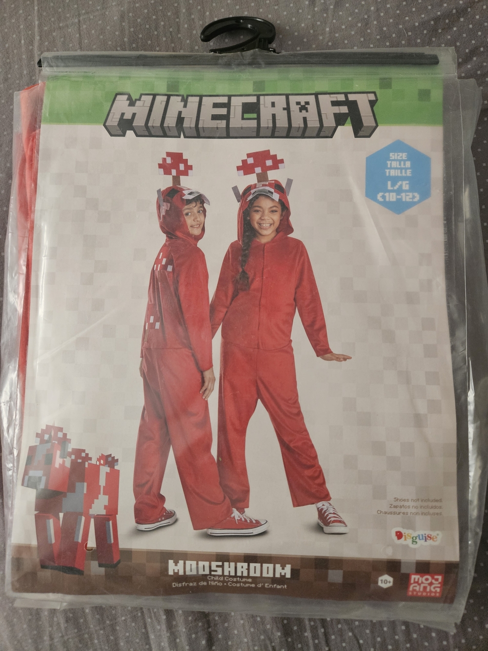 Disguise Minecraft Mooshroom Red Hooded One-Piece Costume